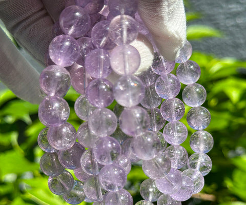 Purple Amethyst Ice Crystal Bracelet 1pc