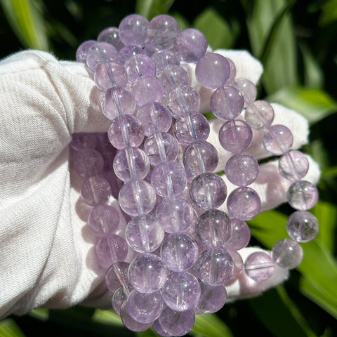 Purple Amethyst Ice Crystal Bracelet 1pc