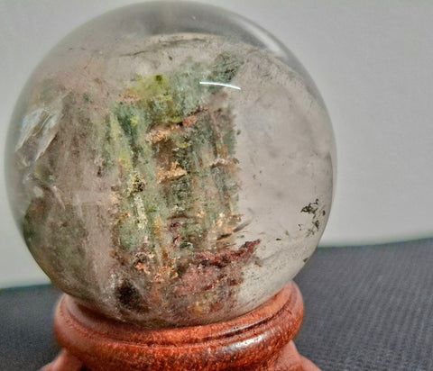 Natural Four Seasons GardenGhost Crystal Ball 47mm